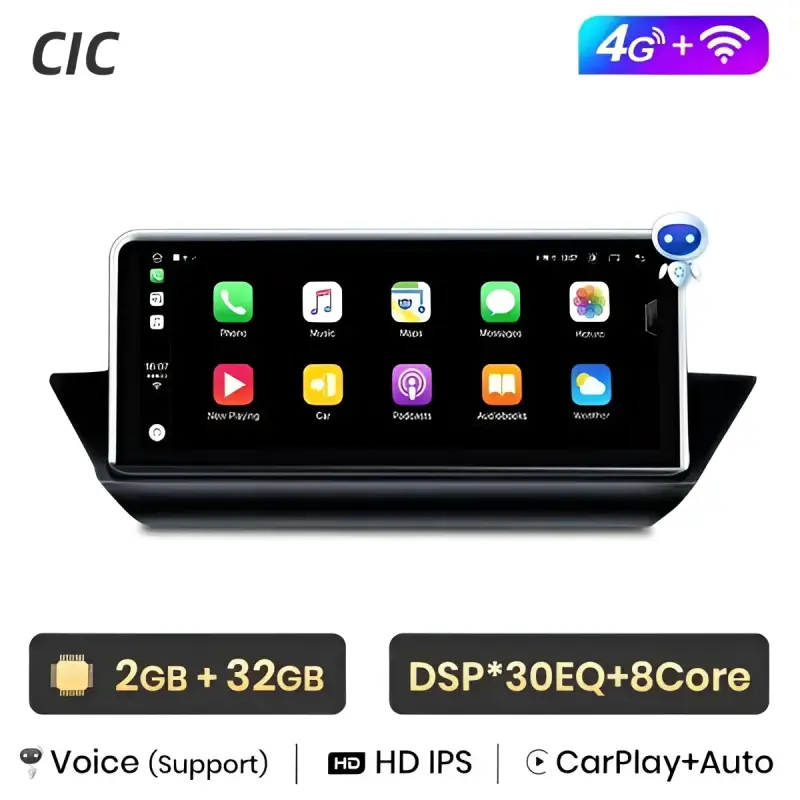 Radio Android do BMW X1 E84 Dedykowany (2009-2015) CarPlay Android Auto 4G WiFi GPS DSP Ekran