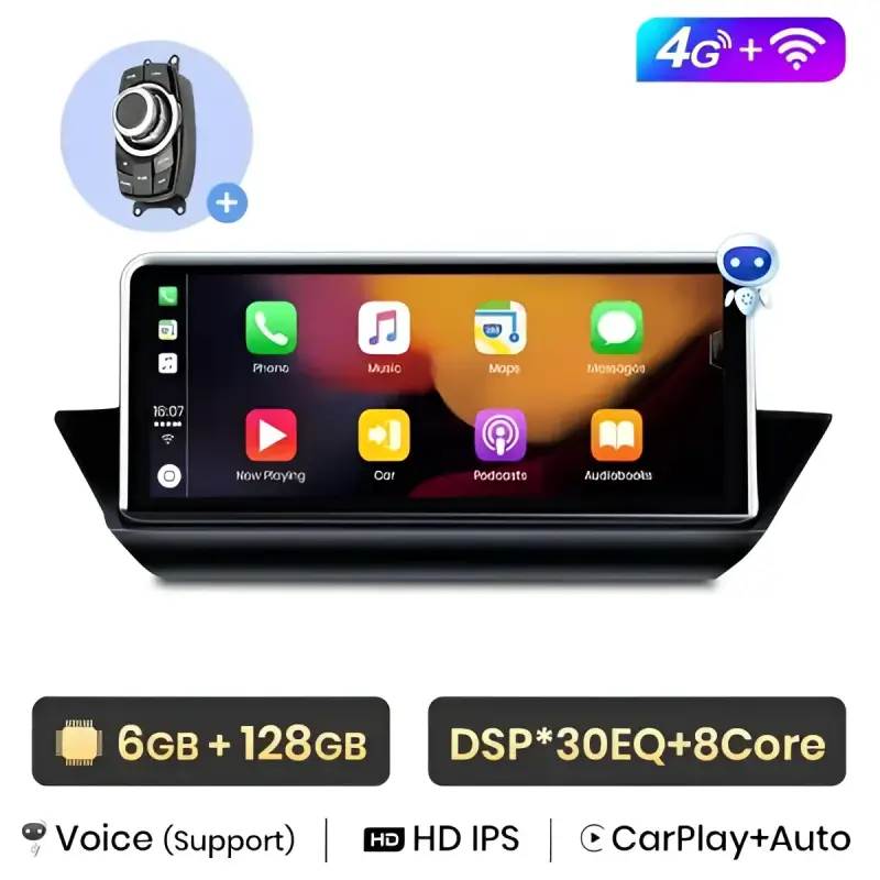 Radio Android do BMW X1 E84 Dedykowany (2009-2015) CarPlay Android Auto 4G WiFi GPS DSP Ekran