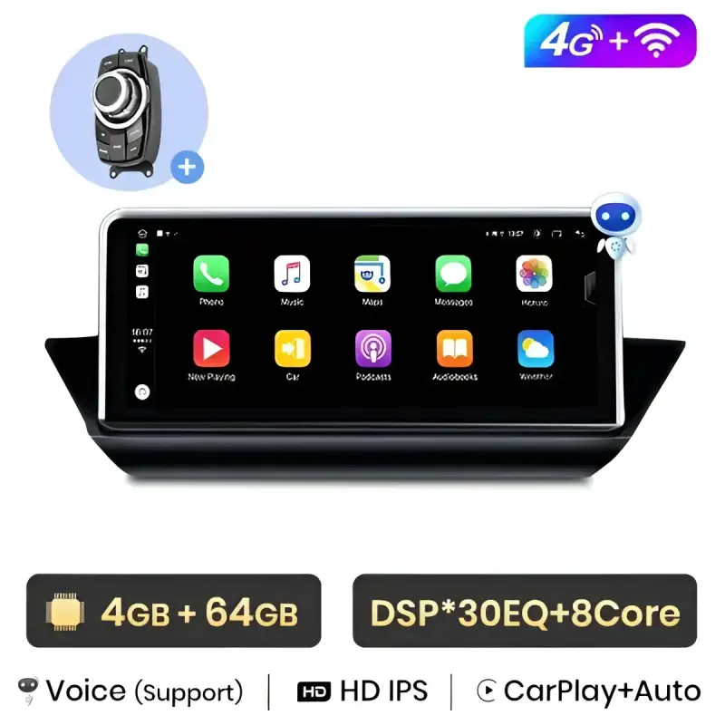 Radio Android do BMW X1 E84 Dedykowany (2009-2015) CarPlay Android Auto 4G WiFi GPS DSP Ekran
