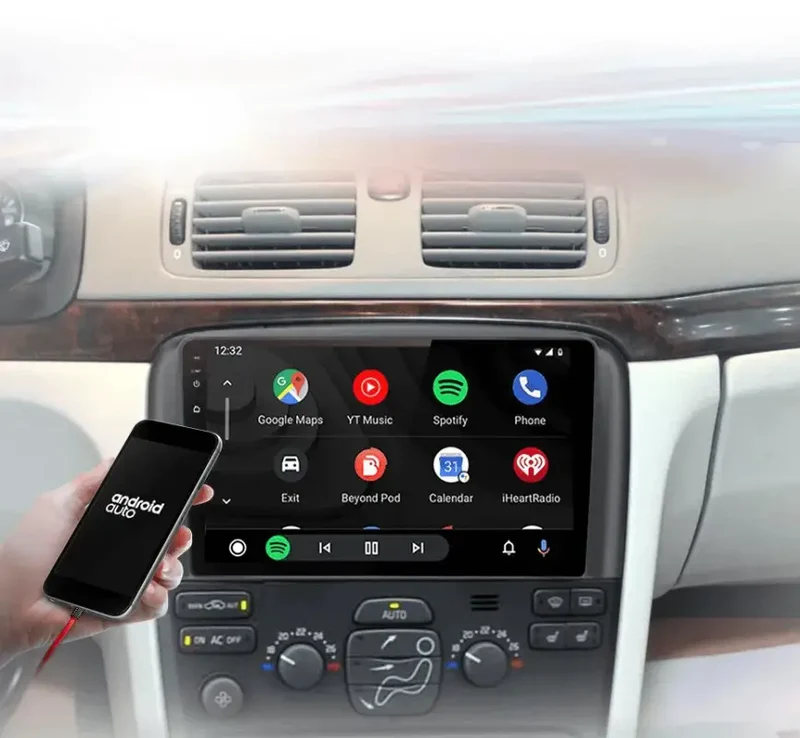 Radio Android do Volvo S80 (1998-2006) CarPlay Android Auto 4G WiFi GPS DSP