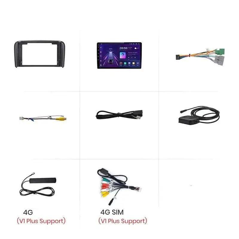 Radio Android do Volvo S80 (1998-2006) CarPlay Android Auto 4G WiFi GPS DSP
