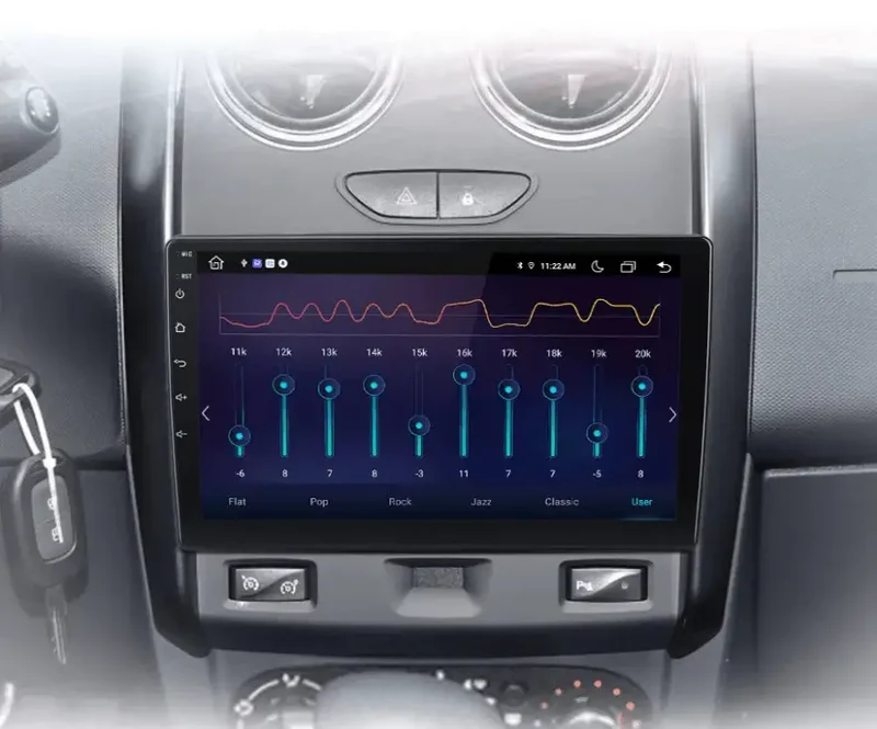 Radio Android do Renault Duster Lada Largus 2021 (2015-2020) CarPlay Android Auto 4G WiFi GPS DSP
