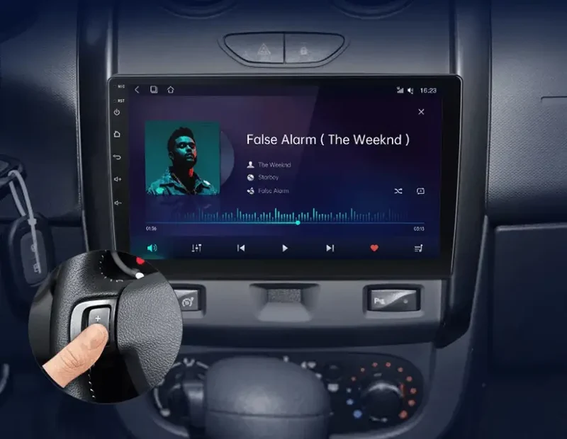 Radio Android do Renault Duster Lada Largus 2021 (2015-2020) CarPlay Android Auto 4G WiFi GPS DSP