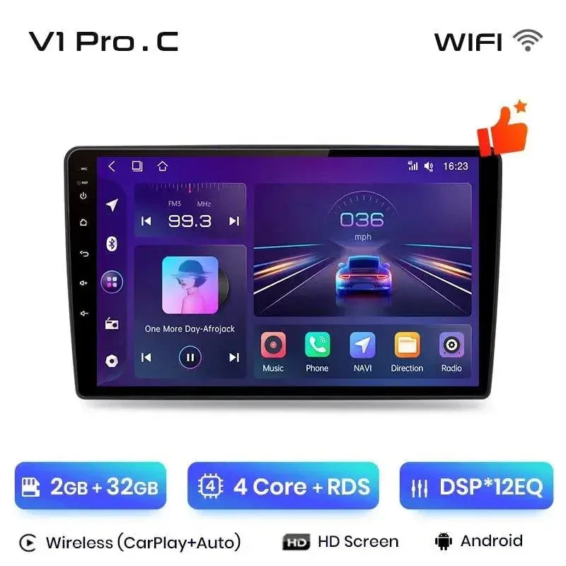 Radio Android do Renault Duster Lada Largus 2021 (2015-2020) CarPlay Android Auto 4G WiFi GPS DSP