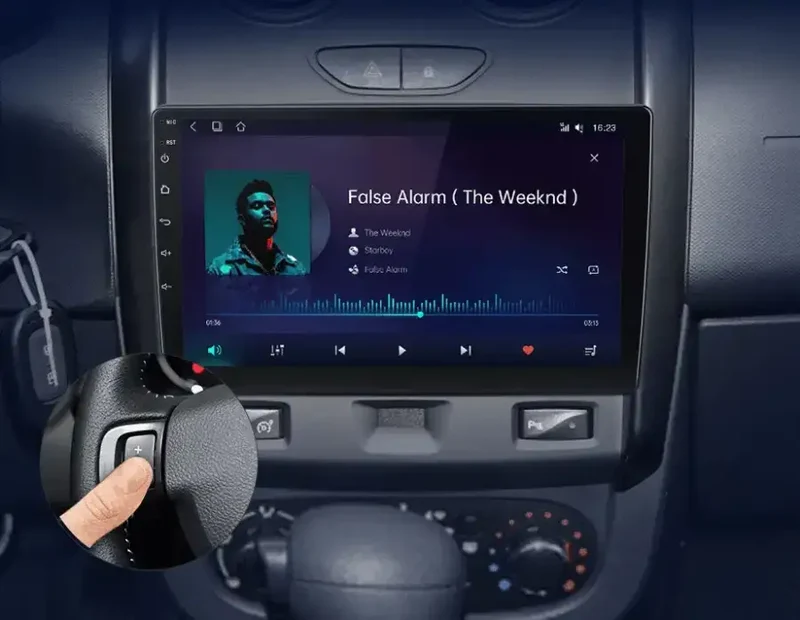 Radio Android do Renault Duster Lada Largus 2021 (2015-2020) CarPlay Android Auto 4G WiFi GPS DSP