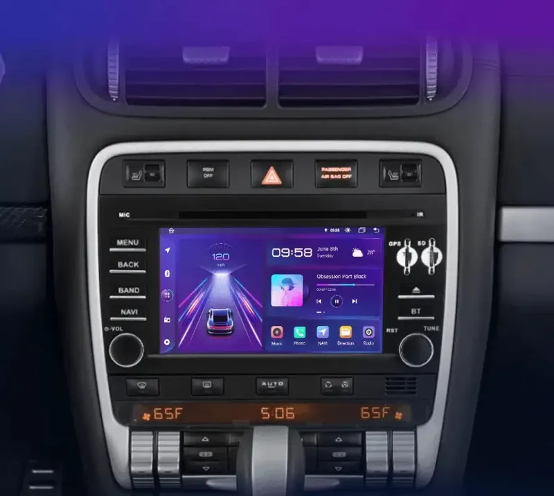 Radio Android do Porsche Cayenne GTS (2003-2010) CarPlay Android Auto 4G WiFi GPS DSP