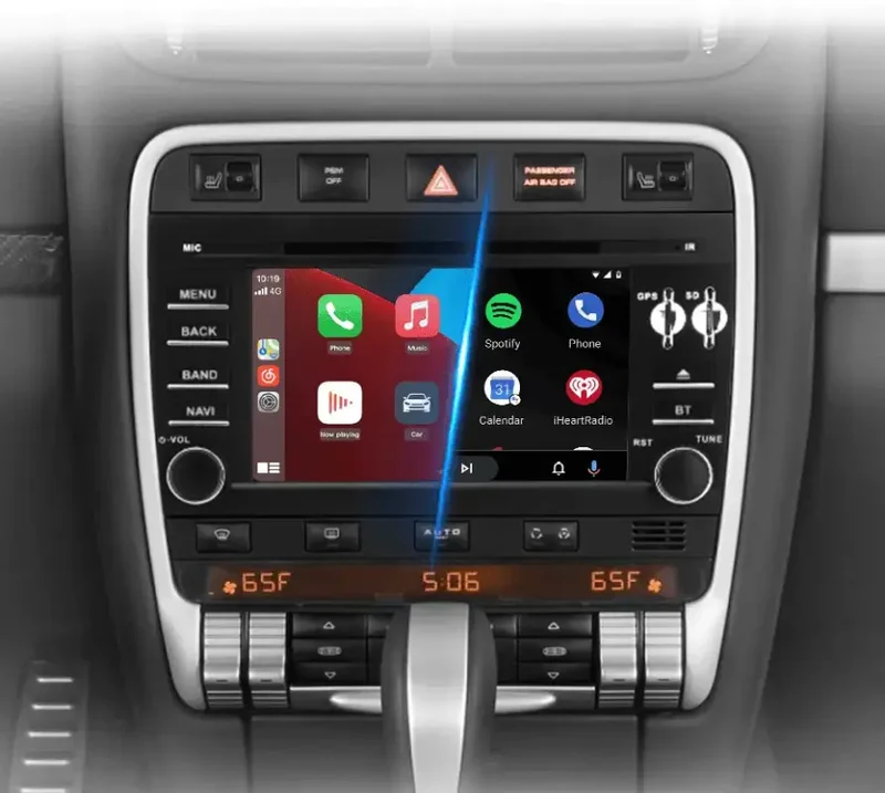 Radio Android do Porsche Cayenne GTS (2003-2010) CarPlay Android Auto 4G WiFi GPS DSP