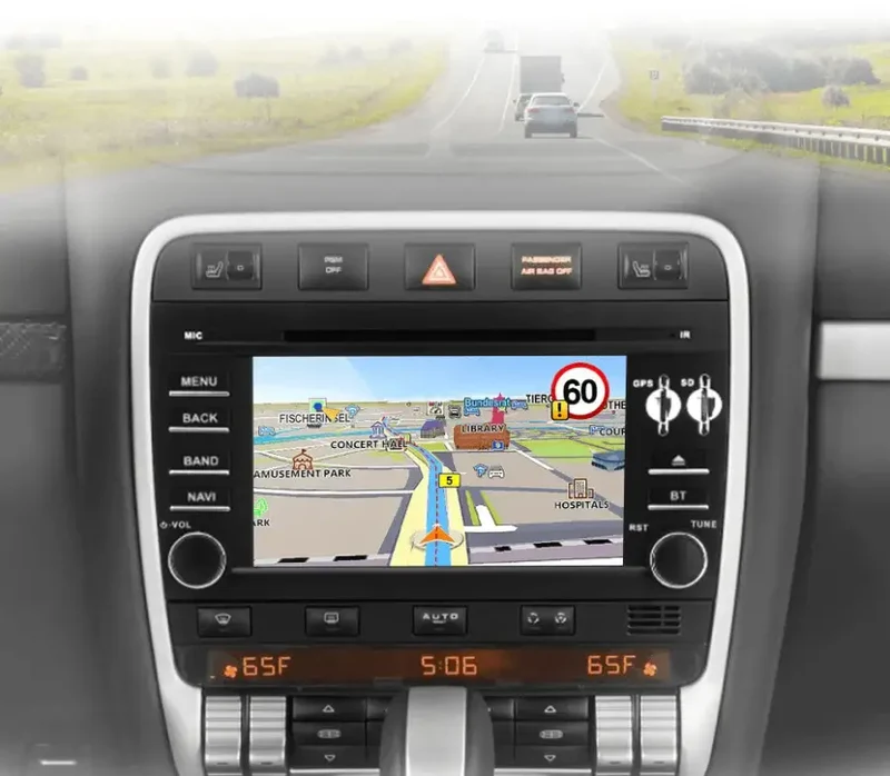 Radio Android do Porsche Cayenne GTS (2003-2010) CarPlay Android Auto 4G WiFi GPS DSP