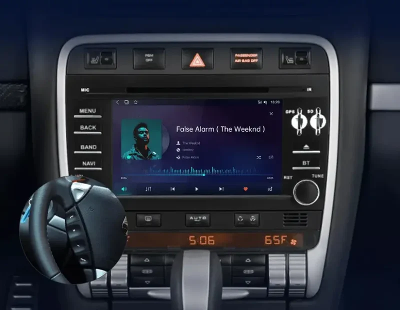 Radio Android do Porsche Cayenne GTS (2003-2010) CarPlay Android Auto 4G WiFi GPS DSP