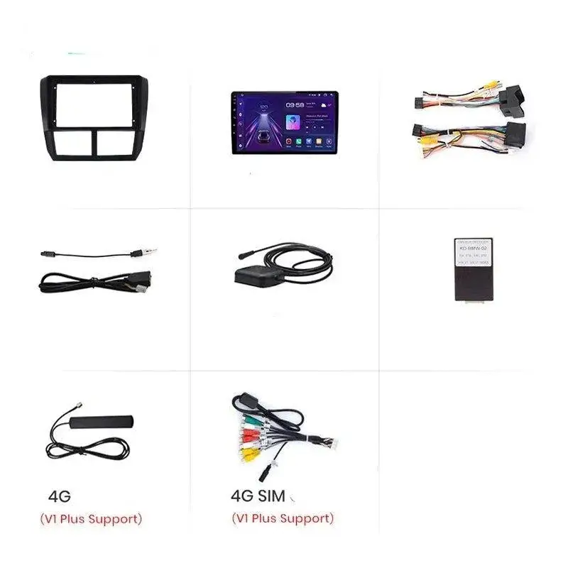 Radio Android do Subaru Forester III Subaru Impreza (2007-2013) CarPlay Android Auto 4G WiFi GPS DSP