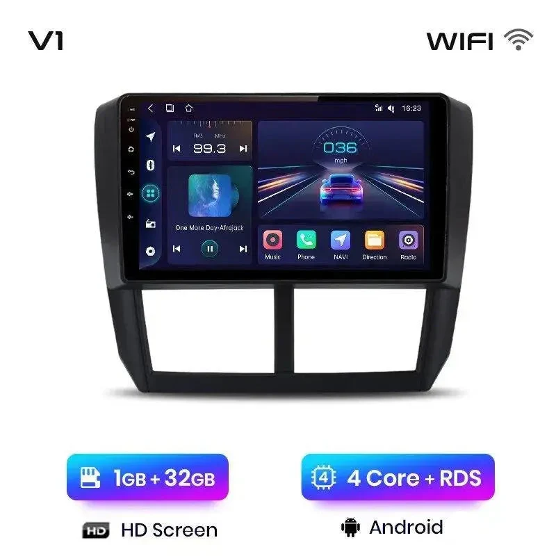 Radio Android do Subaru Forester III Subaru Impreza (2007-2013) CarPlay Android Auto 4G WiFi GPS DSP