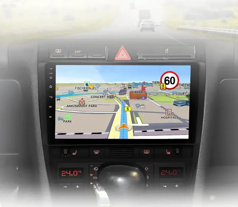 Radio Android do Audi A6 C5 (1997-2004) CarPlay Android Auto 4G WiFi GPS DSP