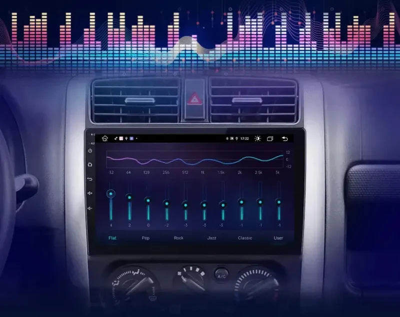 Radio Android do Suzuki Jimny III (2005-2019) CarPlay Android Auto 4G WiFi GPS DSP