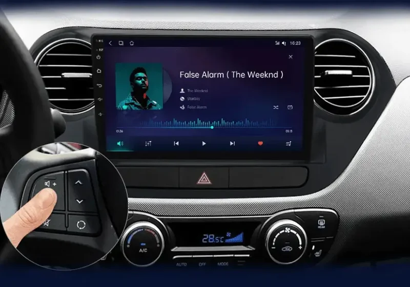 Radio Android do Hyundai Grand i10 (2013-2016) CarPlay Android Auto 4G WiFi GPS DSP