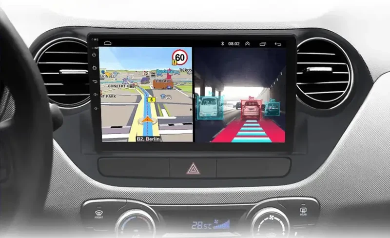 Radio Android do Hyundai Grand i10 (2013-2016) CarPlay Android Auto 4G WiFi GPS DSP