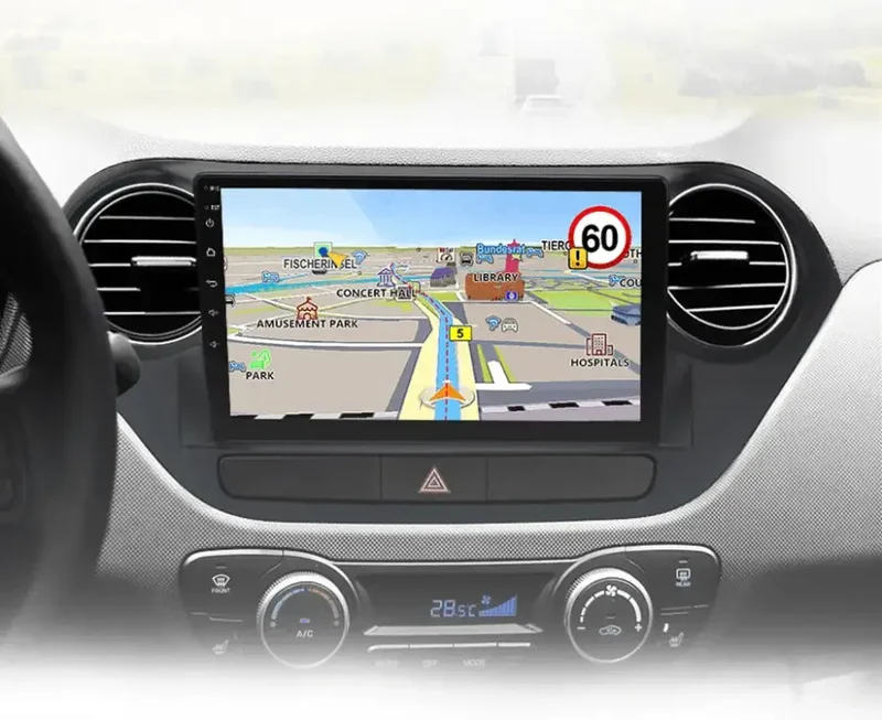 Radio Android do Hyundai Grand i10 (2013-2016) CarPlay Android Auto 4G WiFi GPS DSP
