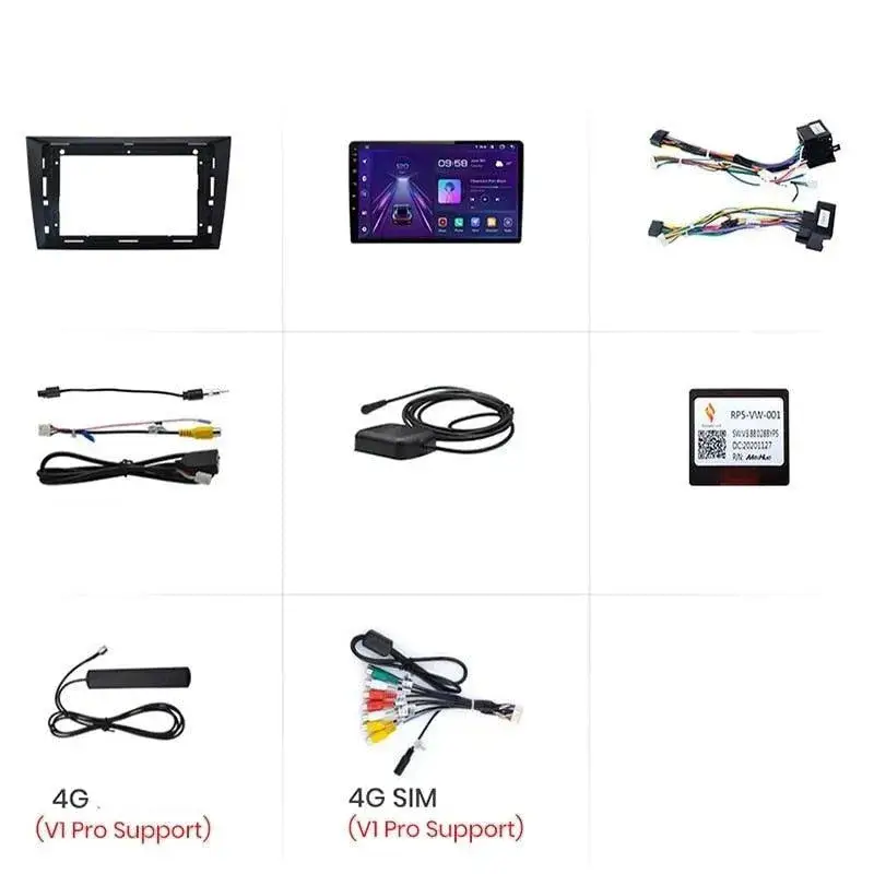 Radio Android do Volkswagen VW Golf VI (2008-2016) CarPlay Android Auto 4G WiFi GPS DSP