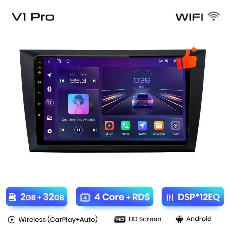 Radio Android do Volkswagen VW Golf VI (2008-2016) CarPlay Android Auto 4G WiFi GPS DSP