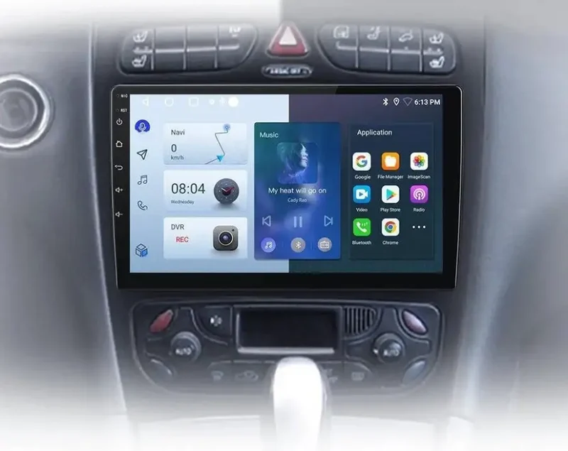 Radio Android do Mercedes-Benz C CLK W203 S203 W209 A209 (2000-2011) CarPlay Android Auto 4G WiFi GPS DSP
