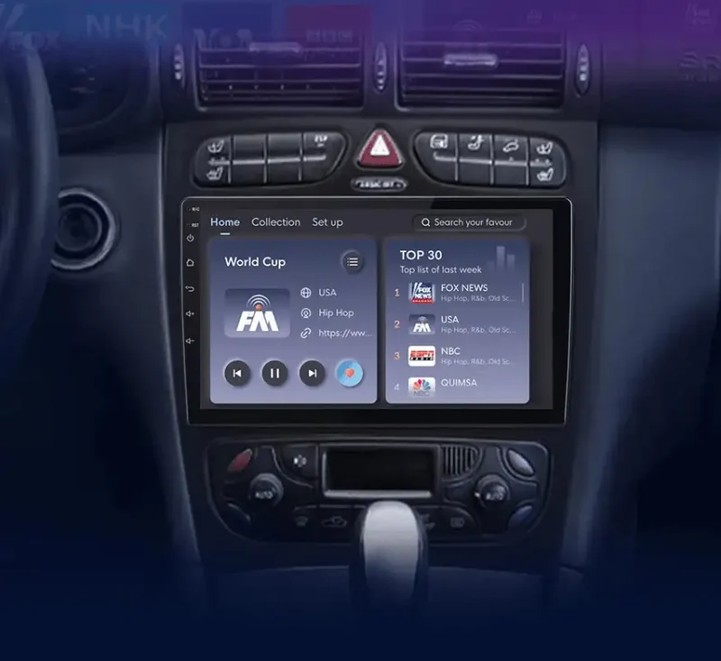 Radio Android do Mercedes-Benz C CLK W203 S203 W209 A209 (2000-2011) CarPlay Android Auto 4G WiFi GPS DSP