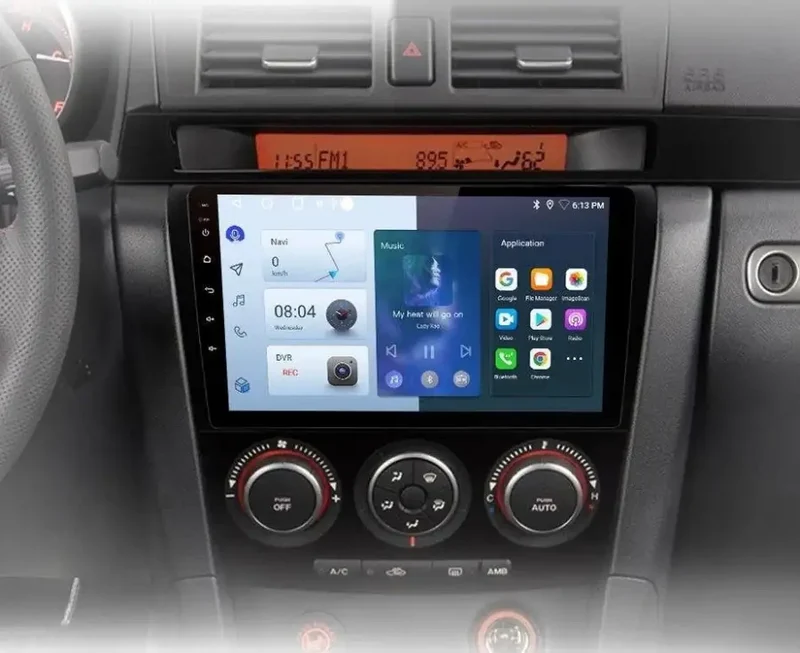 Radio Android do Mazda 3 BK (2004-2013) CarPlay Android Auto 4G WiFi GPS DSP