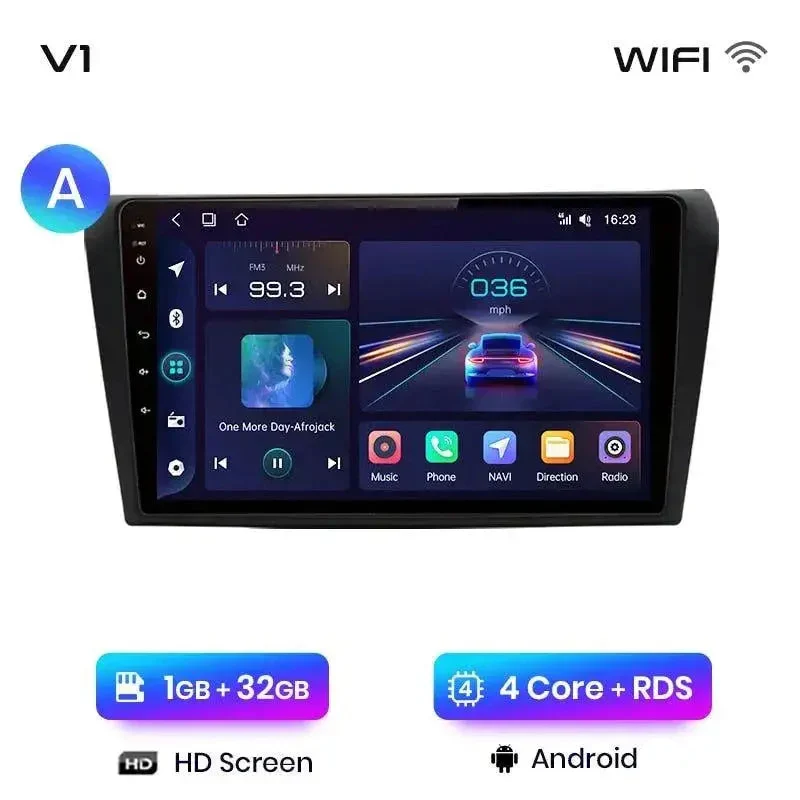 Radio Android do Mazda 3 BK (2004-2013) CarPlay Android Auto 4G WiFi GPS DSP