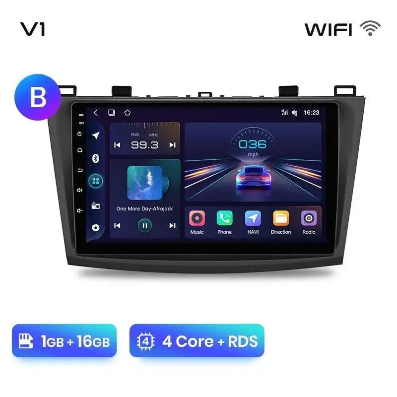 Radio Android do Mazda 3 BK (2004-2013) CarPlay Android Auto 4G WiFi GPS DSP