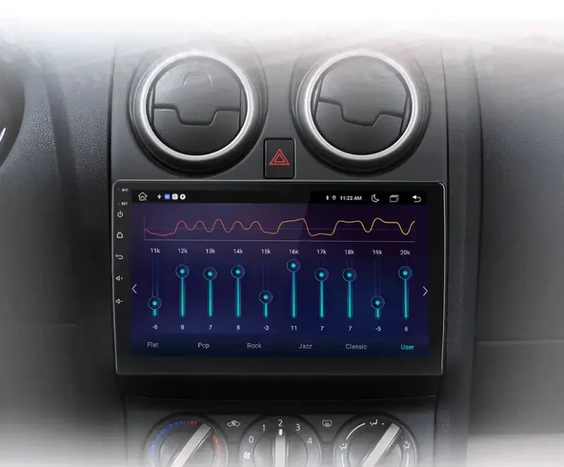 Radio Android do Nissan Qashqai J10 (2006-2013) CarPlay Android Auto 4G WiFi GPS DSP