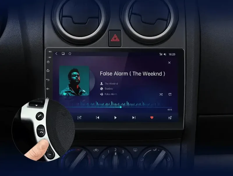 Radio Android do Nissan Qashqai J10 (2006-2013) CarPlay Android Auto 4G WiFi GPS DSP
