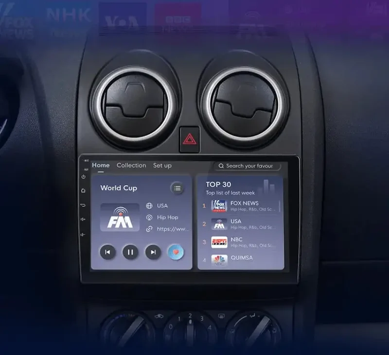 Radio Android do Nissan Qashqai J10 (2006-2013) CarPlay Android Auto 4G WiFi GPS DSP