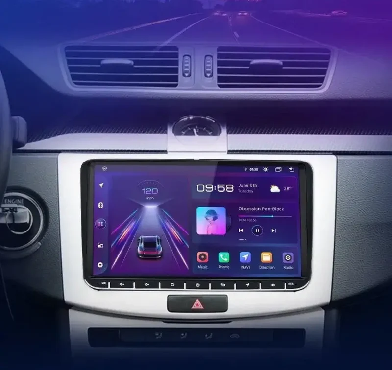 Radio Android do Volkswagen VW Passat B6 Passat B7 CC Tiguan Touran Golf Polo Multimedialne CarPlay Android Auto 4G WiFi GPS DSP