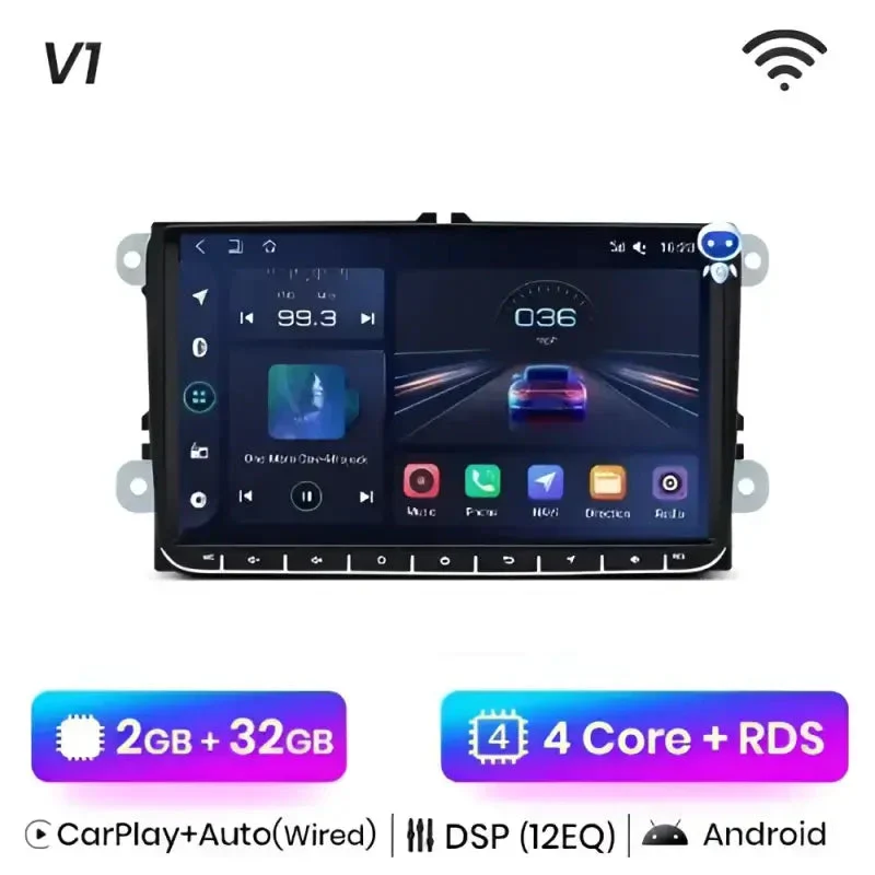 Radio Android do Volkswagen VW Passat B6 Passat B7 CC Tiguan Touran Golf Polo Multimedialne CarPlay Android Auto 4G WiFi GPS DSP