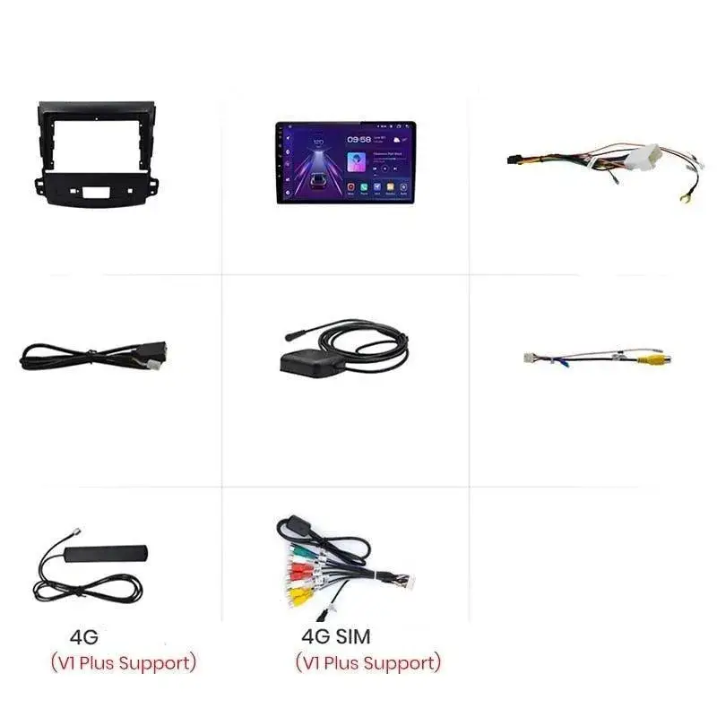 Radio Android do Mitsubishi Outlander XL II Citroen C-Crosser 2007-2012 (2005-2011) CarPlay Android Auto 4G WiFi GPS DSP