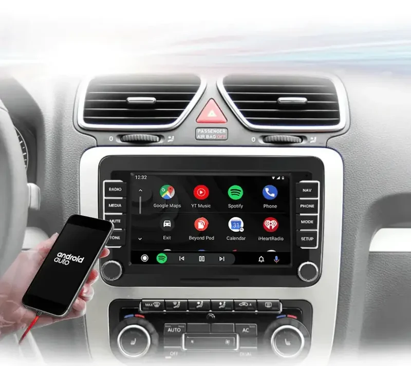 Radio Android do Volkswagen VW Leon Passat B6 Passat B7 Tiguan Touran Golf Polo CarPlay Android Auto 4G WiFi GPS DSP