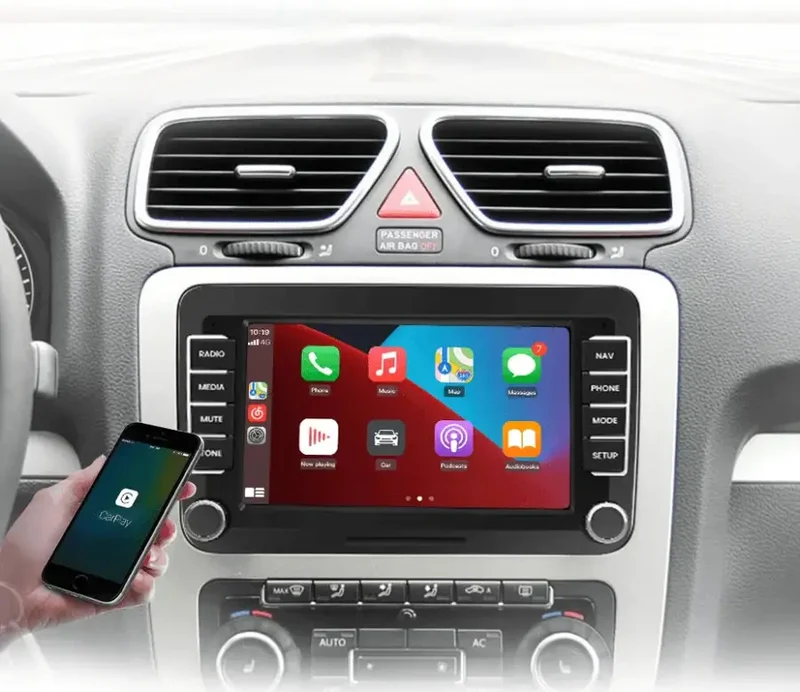 Radio Android do Volkswagen VW Leon Passat B6 Passat B7 Tiguan Touran Golf Polo CarPlay Android Auto 4G WiFi GPS DSP