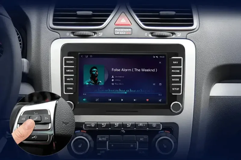 Radio Android do Volkswagen VW Leon Passat B6 Passat B7 Tiguan Touran Golf Polo CarPlay Android Auto 4G WiFi GPS DSP