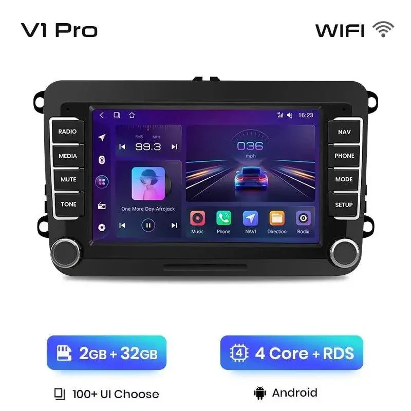Radio Android do Volkswagen VW Leon Passat B6 Passat B7 Tiguan Touran Golf Polo CarPlay Android Auto 4G WiFi GPS DSP