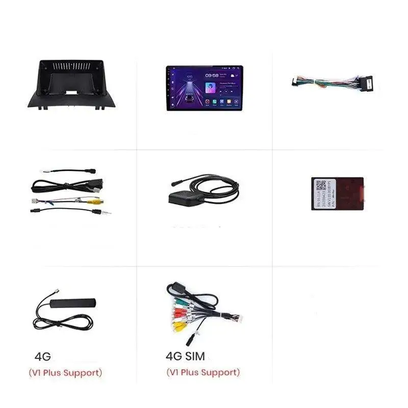 Radio Android do Renault Megane II (2002-2009) CarPlay Android Auto 4G WiFi GPS DSP