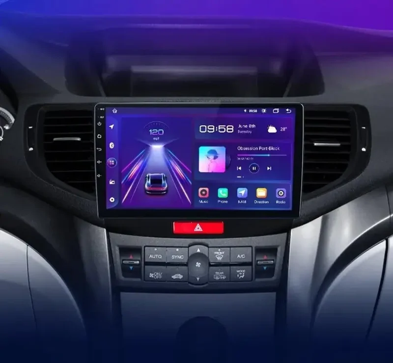 Radio Android do Honda Accord VIII (2008-2012) CarPlay Android Auto 4G WiFi GPS DSP