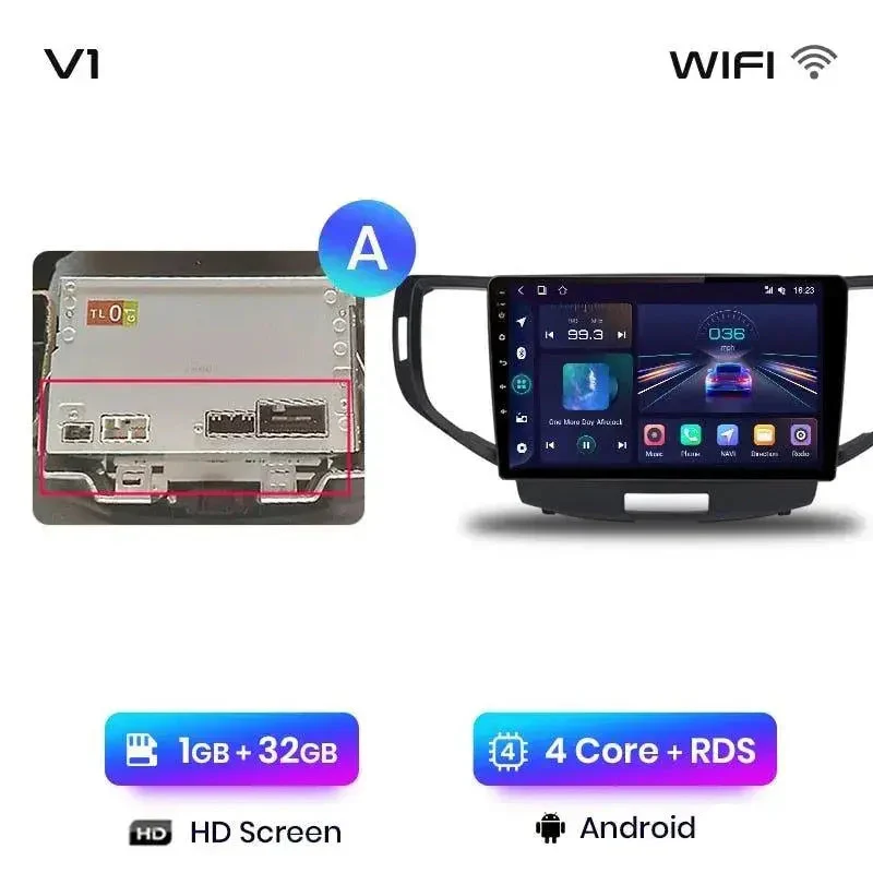 Radio Android do Honda Accord VIII (2008-2012) CarPlay Android Auto 4G WiFi GPS DSP