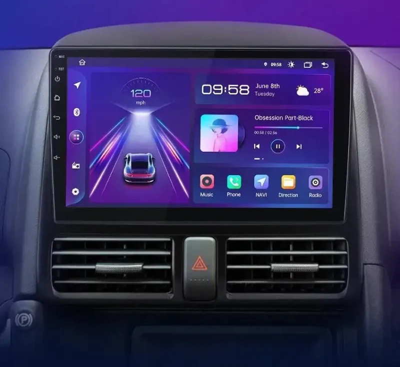 Radio Android do Honda CR-V II (2001-2006) CarPlay Android Auto 4G WiFi GPS DSP