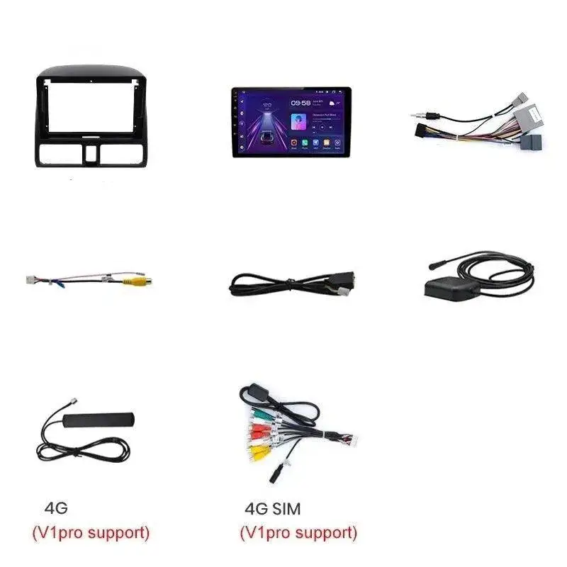 Radio Android do Honda CR-V II (2001-2006) CarPlay Android Auto 4G WiFi GPS DSP