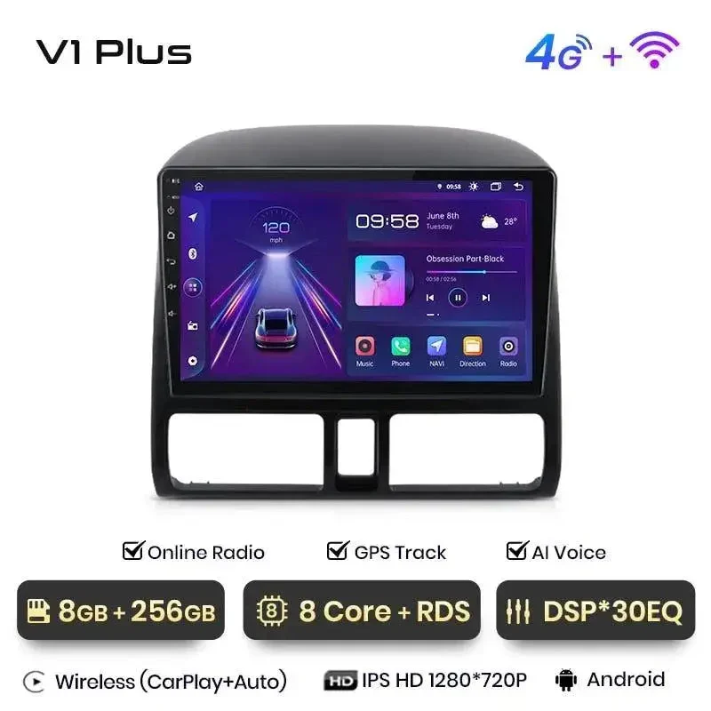 Radio Android do Honda CR-V II (2001-2006) CarPlay Android Auto 4G WiFi GPS DSP