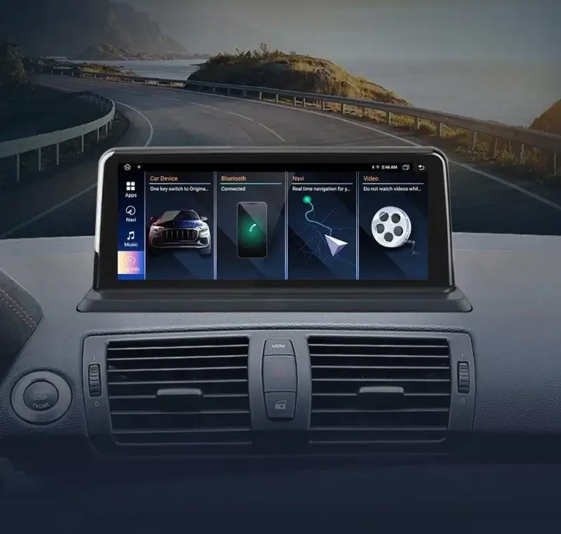 Radio Android do BMW Serii 1 E81 E82 E87 E88 Dedykowany (2005-2012) CarPlay Android Auto 4G WiFi GPS DSP Ekran