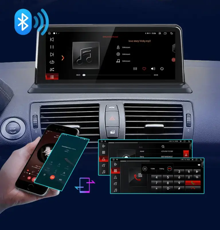 Radio Android do BMW Serii 1 E81 E82 E87 E88 Dedykowany (2005-2012) CarPlay Android Auto 4G WiFi GPS DSP Ekran