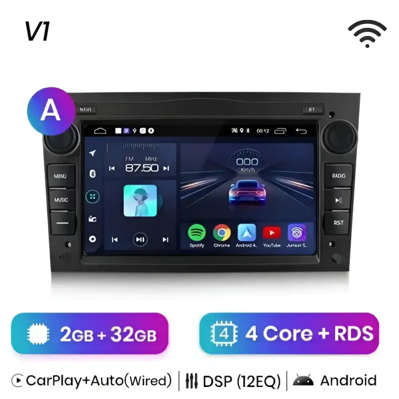Radio Android do Opel Astra H Vectra C Antara Zafira Corsa C Corsa D Vivaro Meriva CarPlay Android Auto 4G WiFi GPS DSP