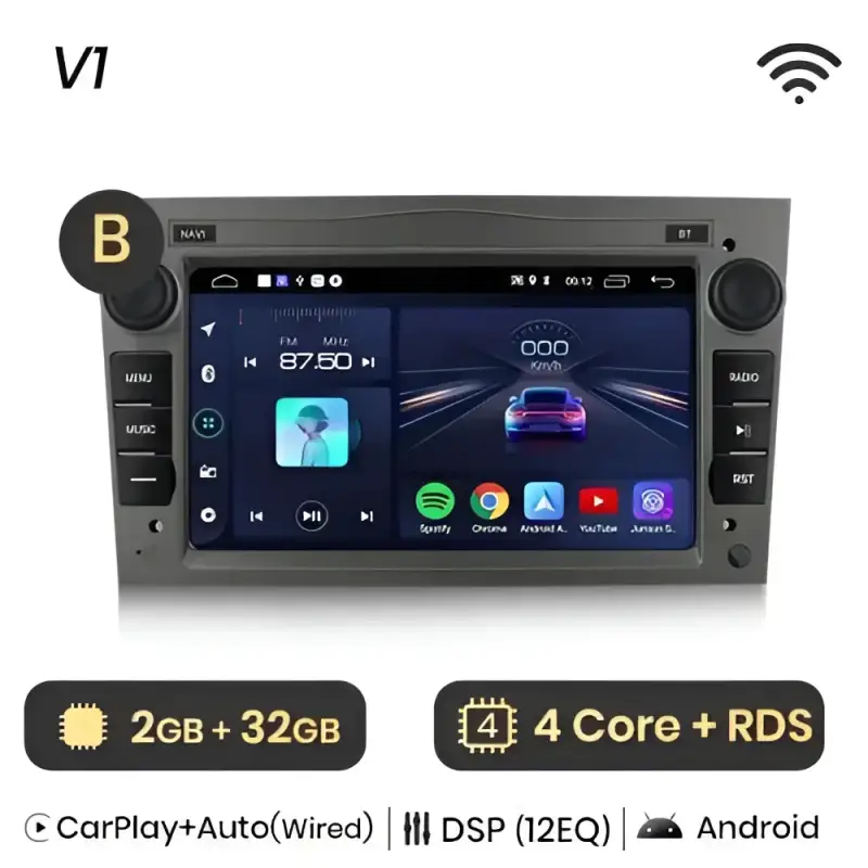 Radio Android do Opel Astra H Vectra C Antara Zafira Corsa C Corsa D Vivaro Meriva CarPlay Android Auto 4G WiFi GPS DSP