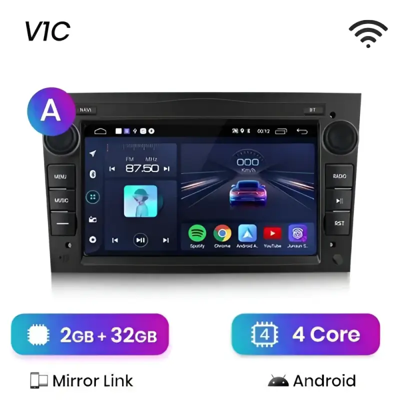 Radio Android do Opel Astra H Vectra C Antara Zafira Corsa C Corsa D Vivaro Meriva CarPlay Android Auto 4G WiFi GPS DSP
