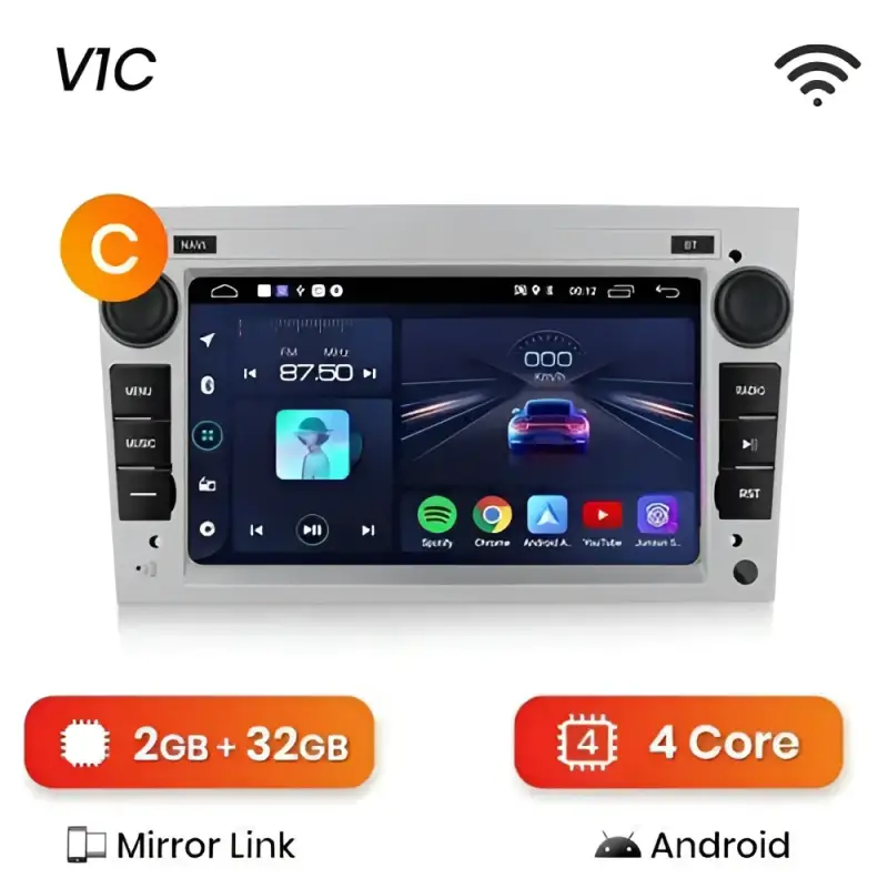 Radio Android do Opel Astra H Vectra C Antara Zafira Corsa C Corsa D Vivaro Meriva CarPlay Android Auto 4G WiFi GPS DSP
