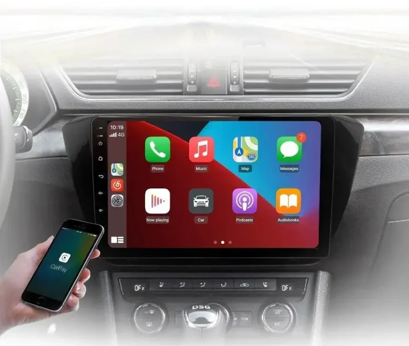 Radio Android do Skoda Superb III (2015-2019) CarPlay Android Auto 4G WiFi GPS DSP